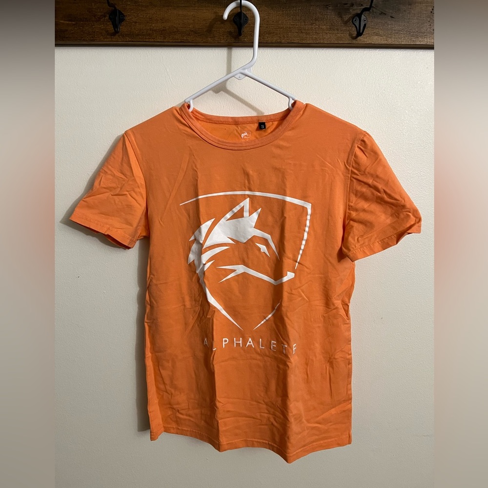 Alphalete - Peach Orange Logo Tee - Women's Small